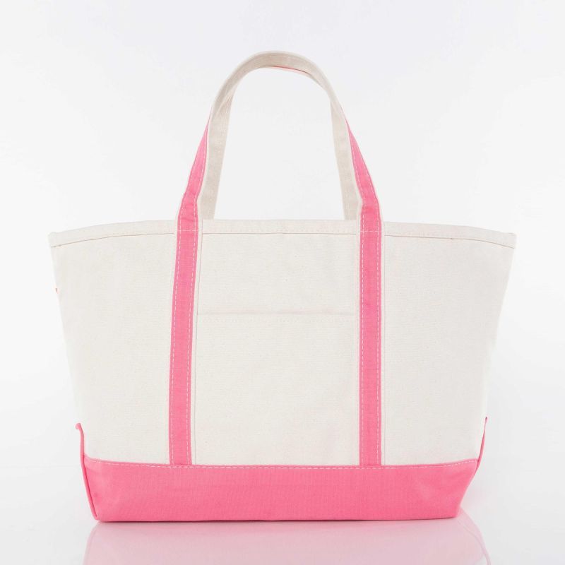 Large Classic Tote, coral / canvas