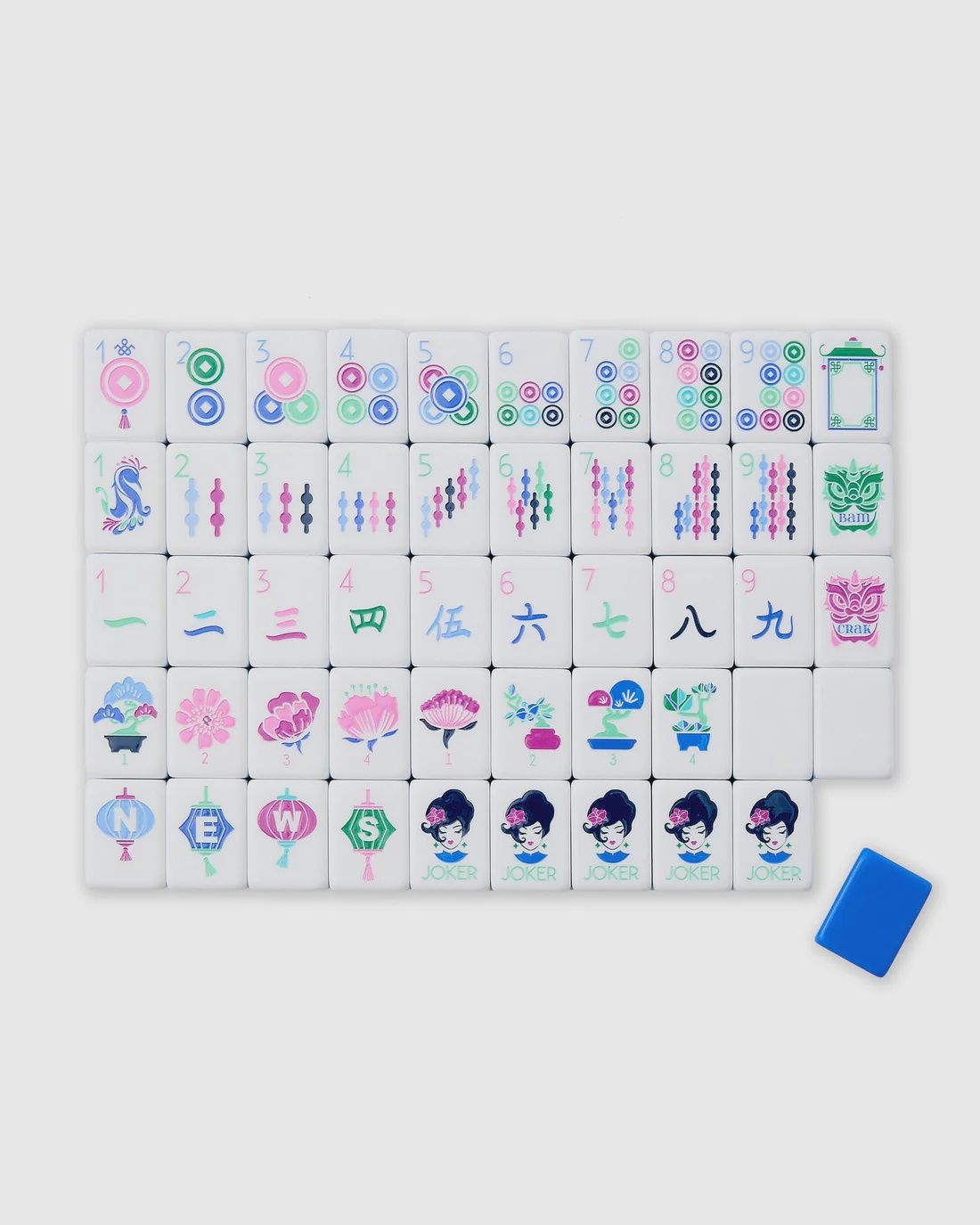 Lola Mahjong Tile Set, boxed