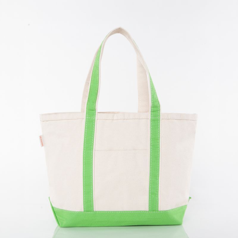 Med. Classic Tote, grass green / canvas