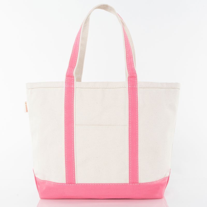Med. Classic Tote, coral/ canvas