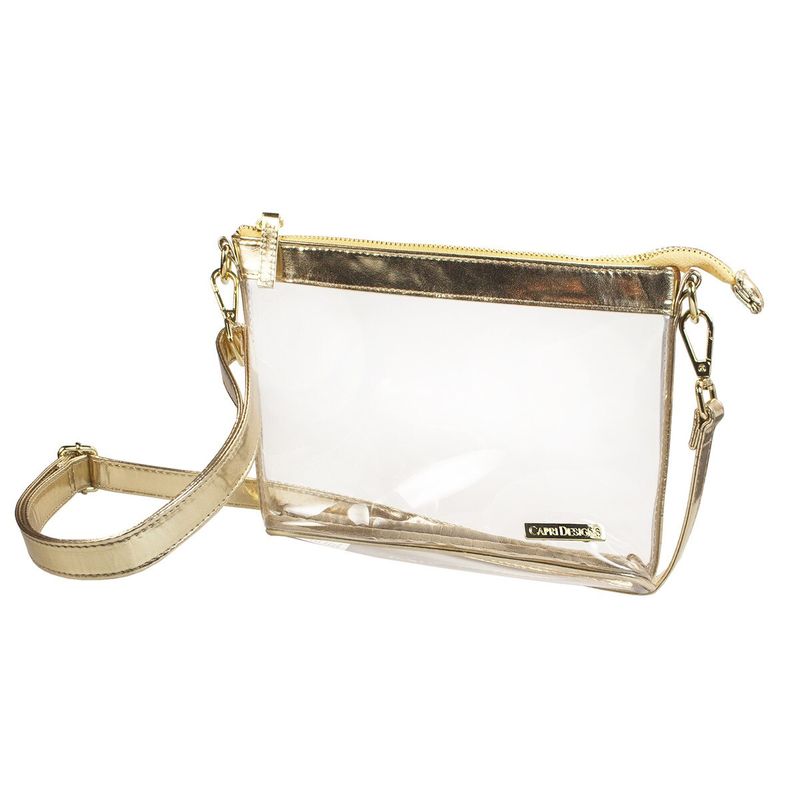 Small Crossbody Clear, gold