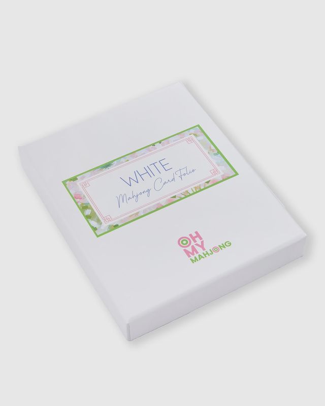 White Mahjong Card Folio