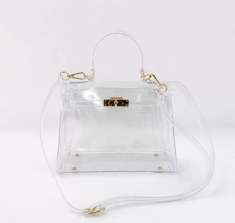 Clear Bag w/ Gold Hardware ::9134 | 201001