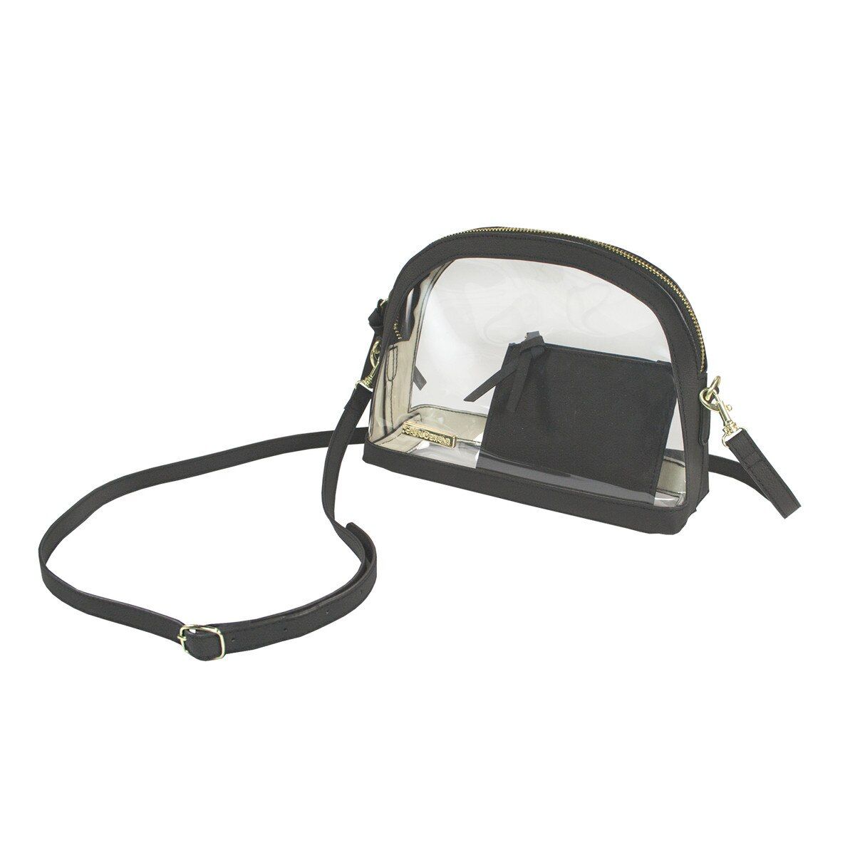 Half Moon Crossbody, Colour: Black