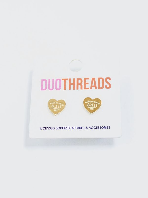 Sorority Heart Earrings |