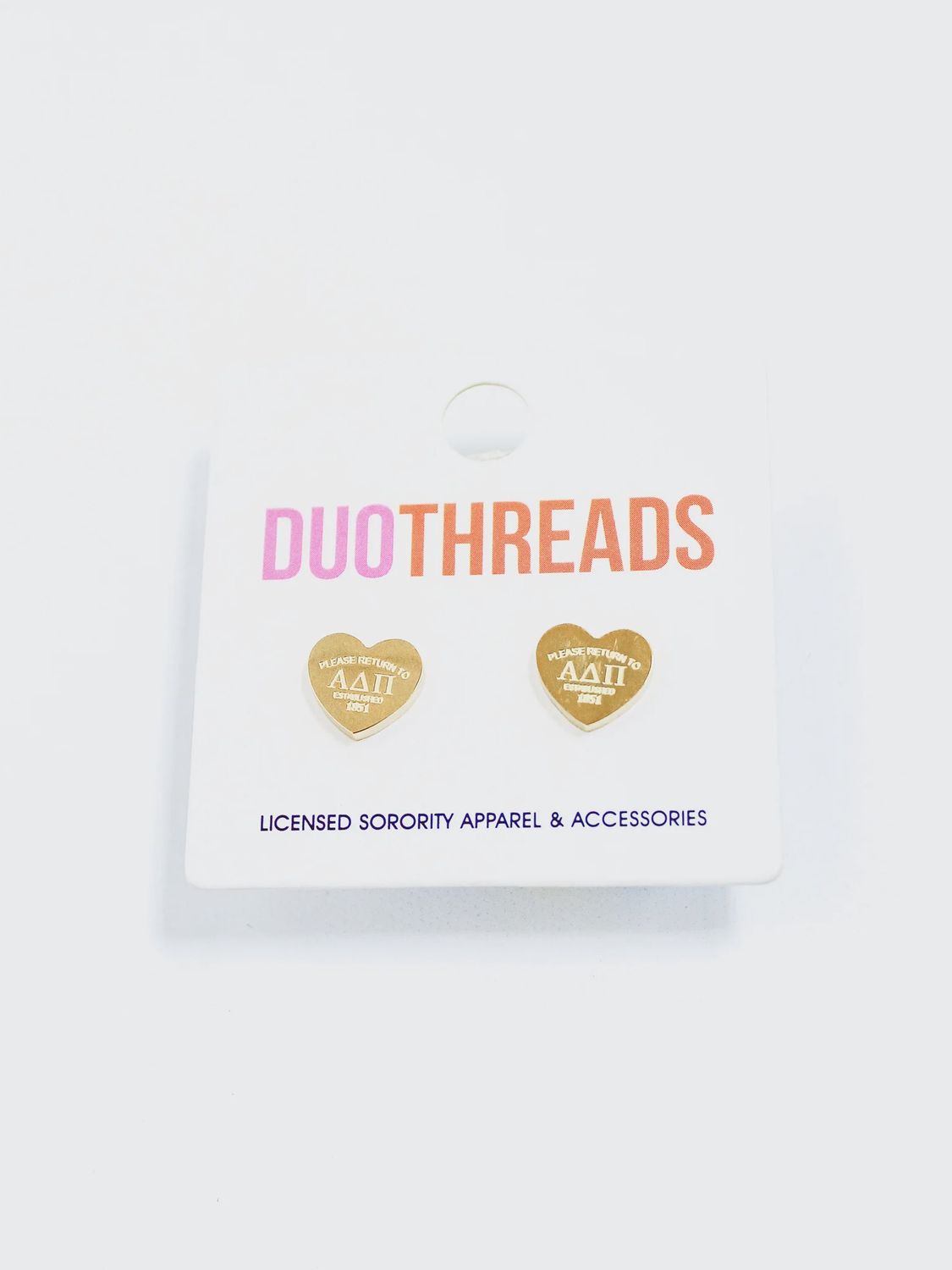 Sorority Heart Earrings | Sorority Heart Earrings |, Type: ADP