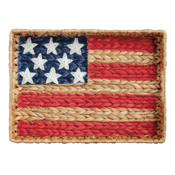 Woven Flag Tray, rectangular