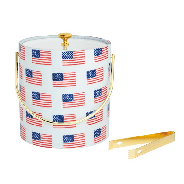 American Flag Ice Bucket