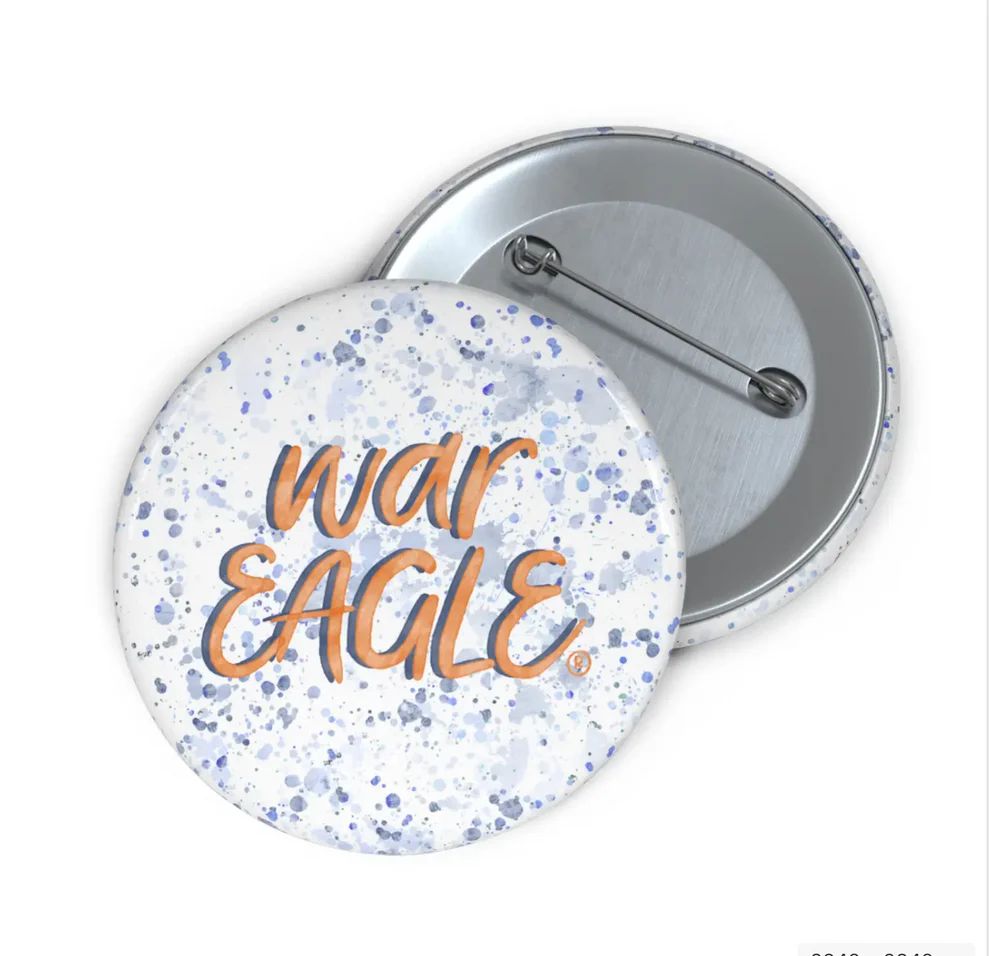 Button, Auburn War Eagle Button, Auburn War Eagle