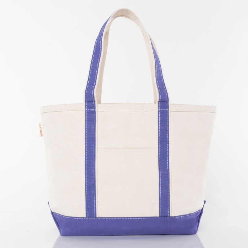 Med Classic Tote, Violet/Canvas