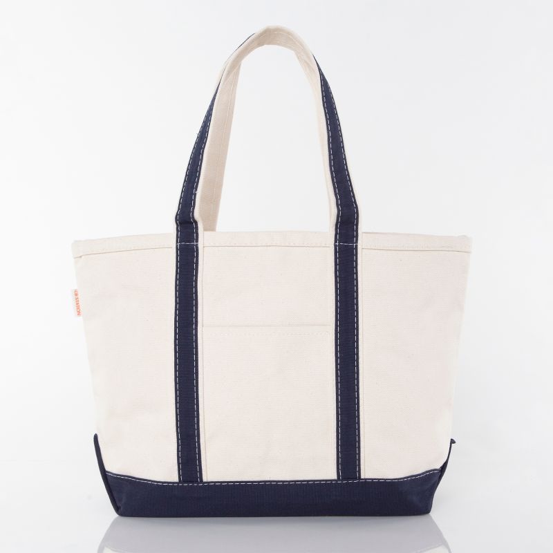Med. Classic Tote, Navy/Canvas