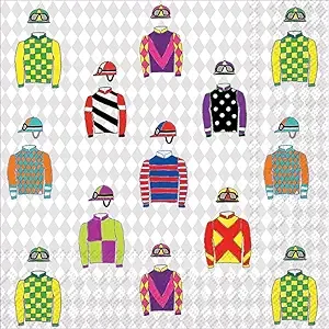 Cocktail Napkin, jockey silks