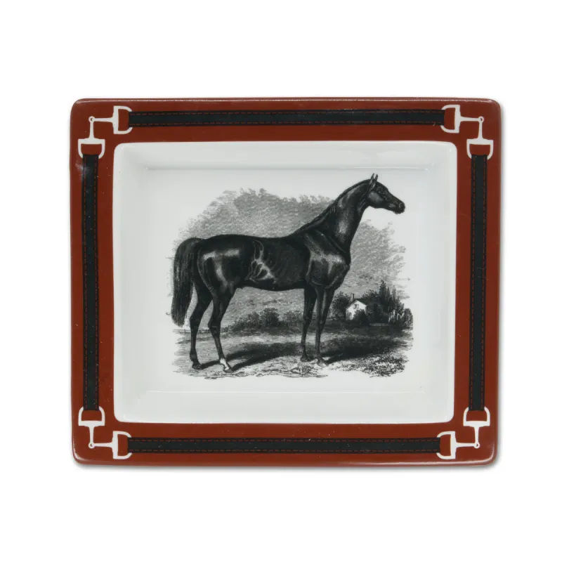 Tray Desk Equus Horse Porcelain