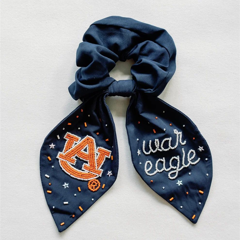 Scrunchie Beaded Auburn University Scrunchie Beaded Auburn University