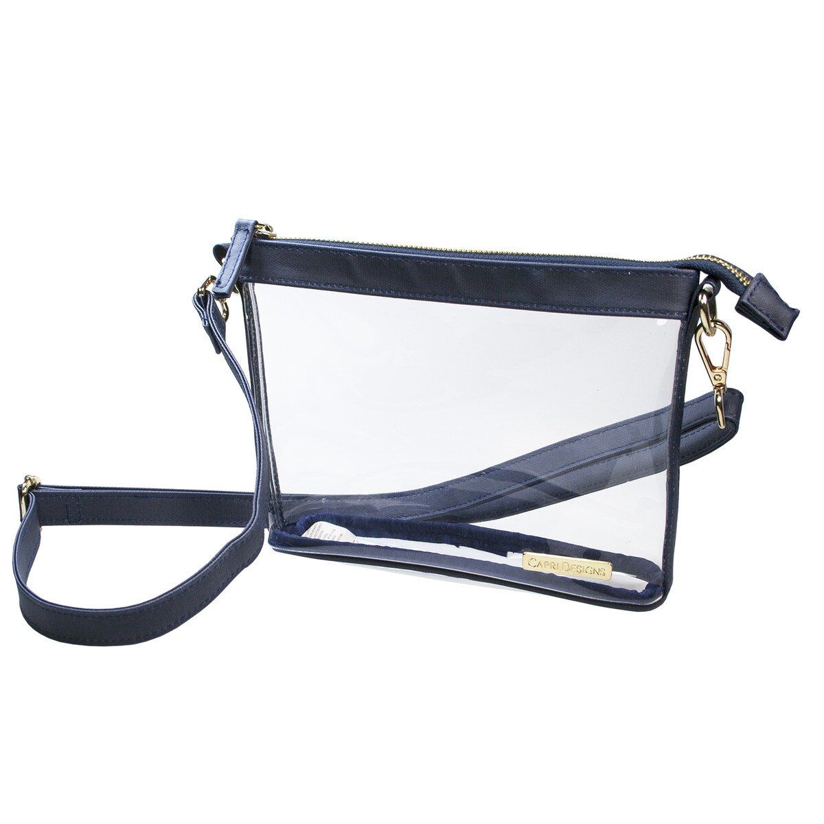 Small Crossbody Clear, Navy