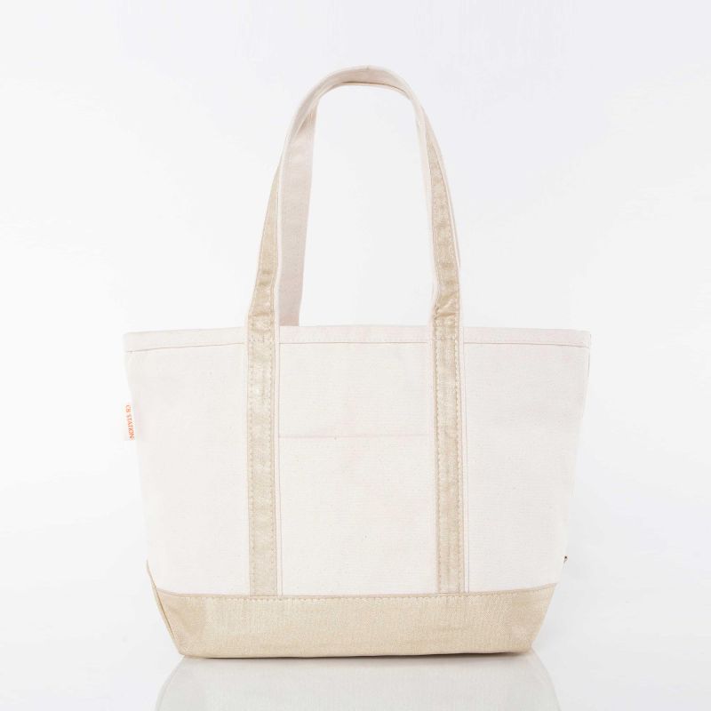Tote Medium Metallic Gold
