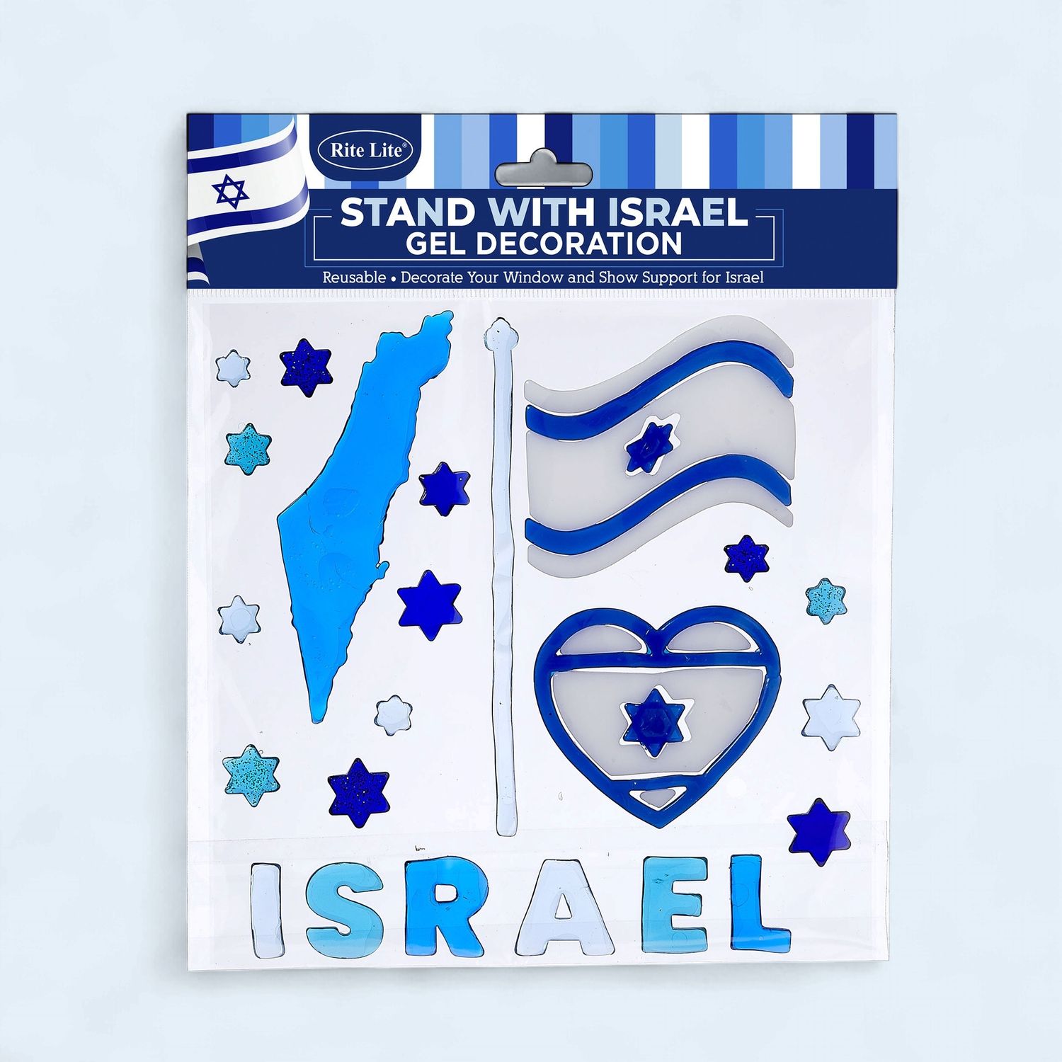 "Stand with Israel" Gel Decoration