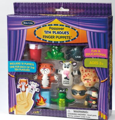 Ten Plague Vinyl Finger Puppets