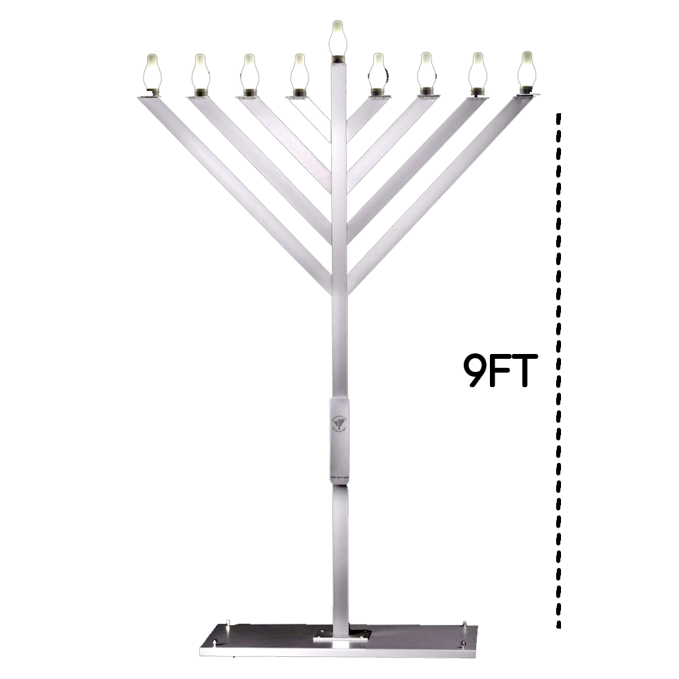 Indoor/Outdoor LED Menorah (9 FT)