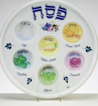 Printed Disposable Seder Plate