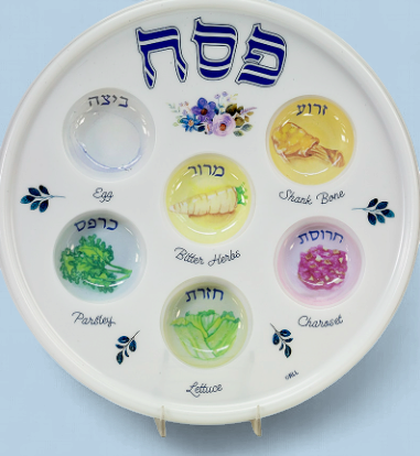 Printed Disposable Seder Plate