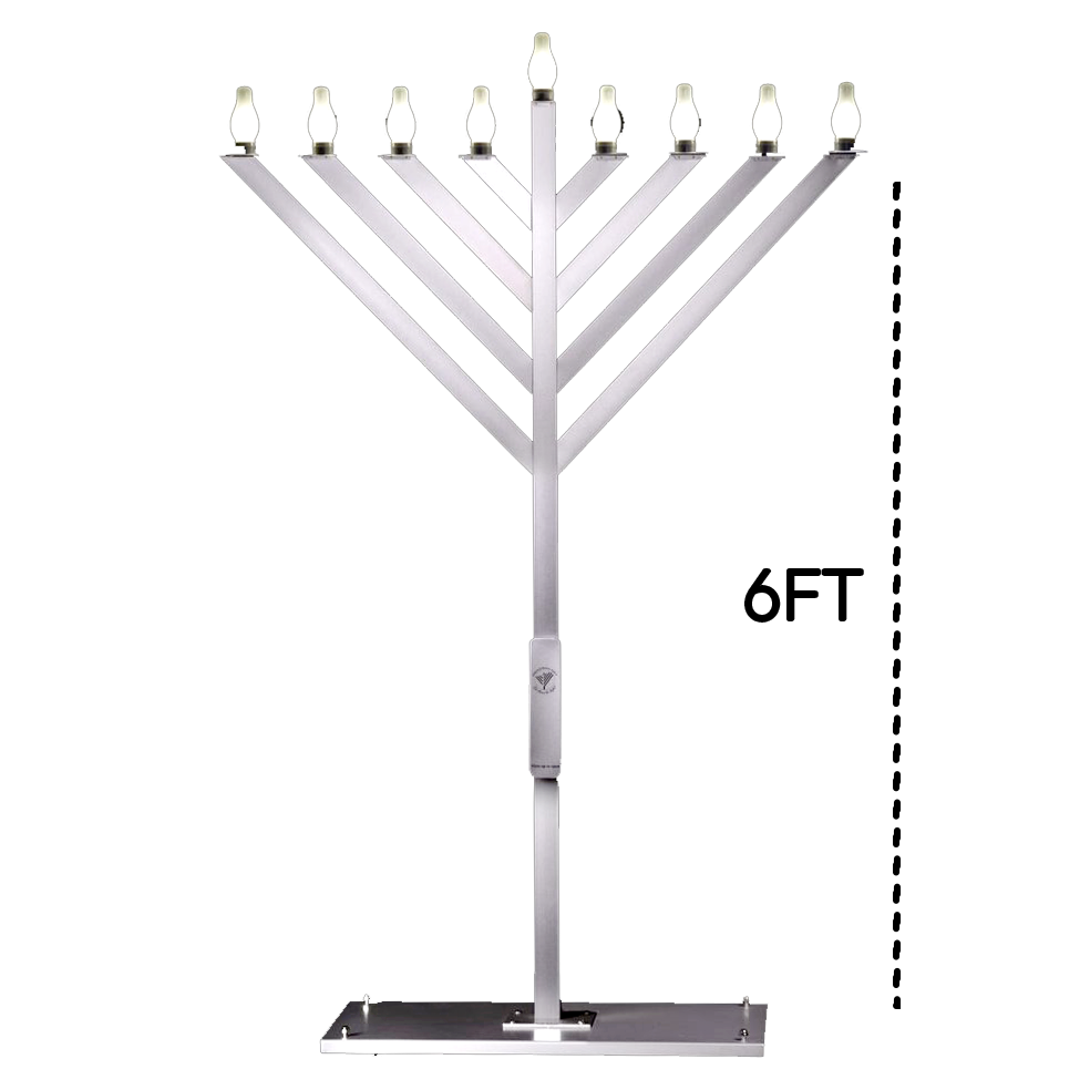 Indoor/Outdoor LED Menorah (6 FT)