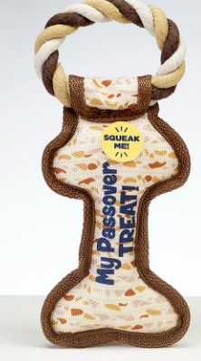 Chewdaica Passover Bone Squeaky Dog Toy