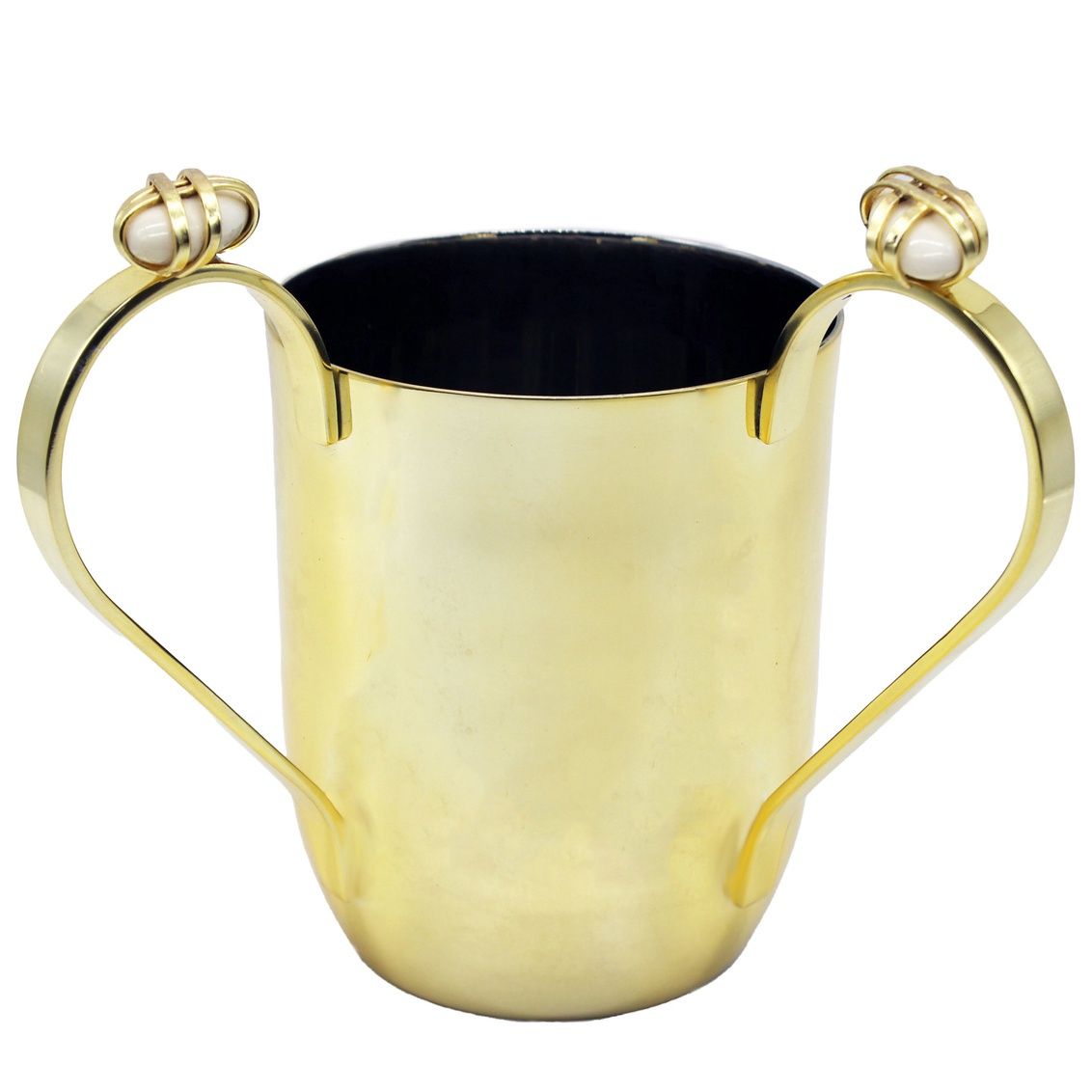 Midnight Gold Washcup With Peble