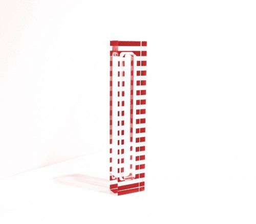 Mezuza Case - Stripe Red - 5