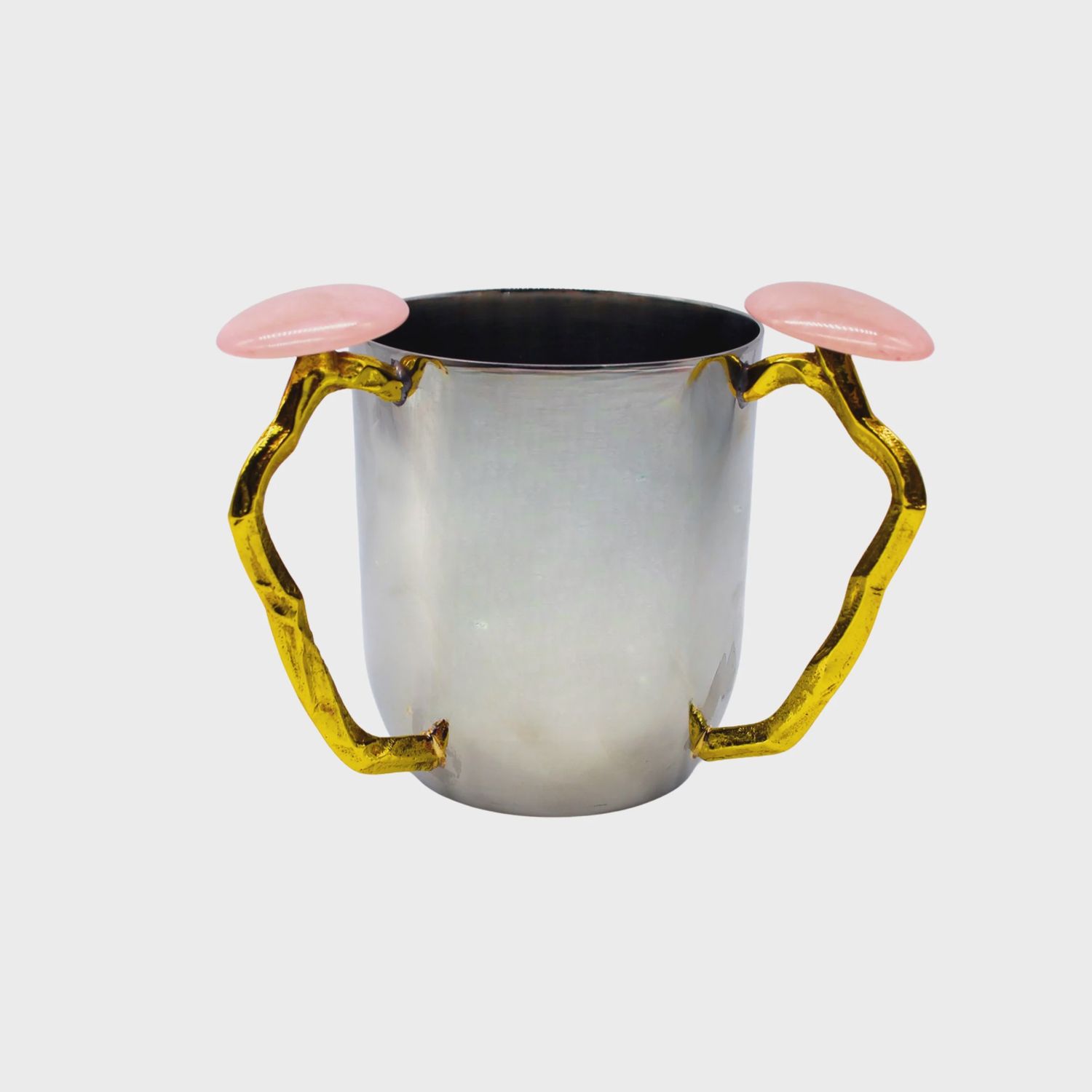 Washcup With Oval Pink Resin