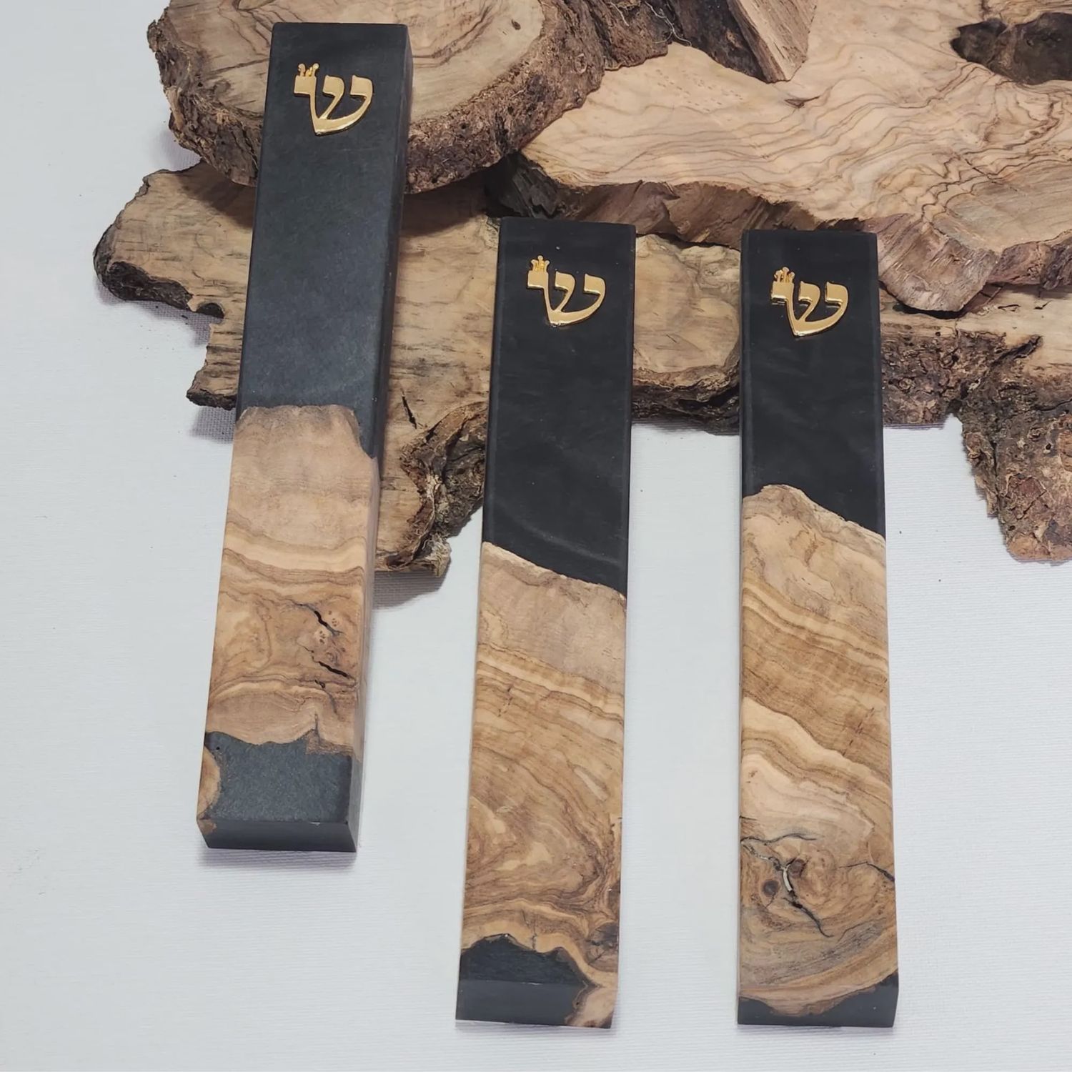 Resin Mezuzah - Black