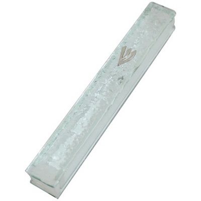 Glass Mezuzah Case 10cm