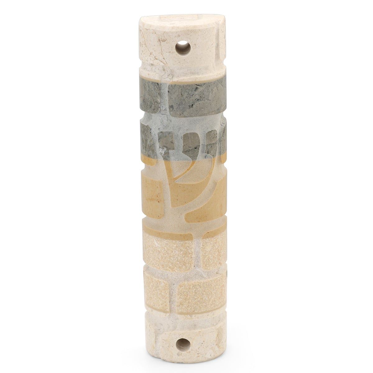 Jerusalem Stone Mezuzah Case (69)