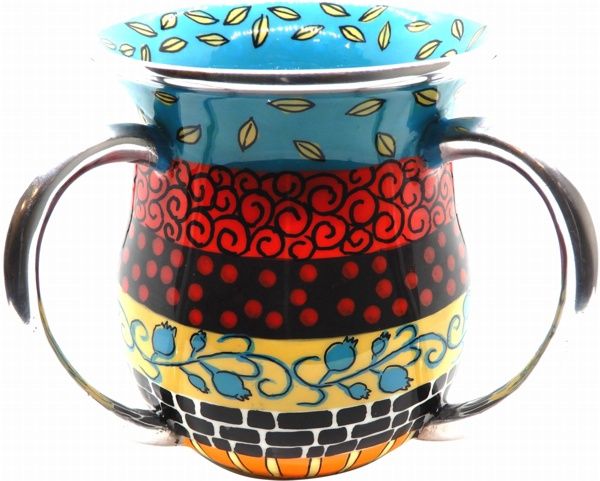 Hadarya Hand Painted Acrylic Washcup