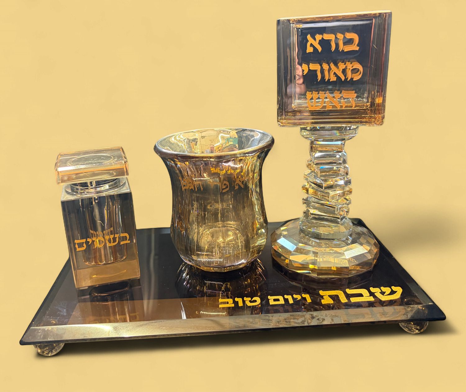 Crystal  Havdalah Set
