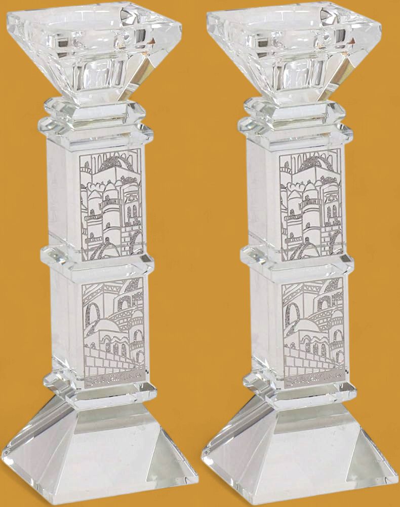 Candlesticks Jerusalem Crystal