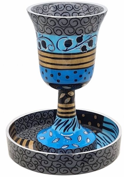 Acrylic Kiddush Cup by Hadarya multi-color