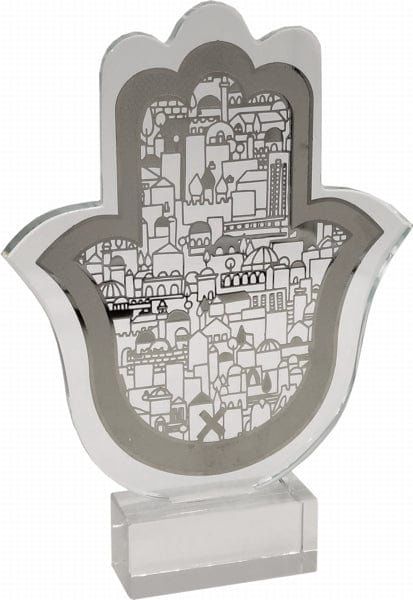 Crystal Jerusalem Hamsa