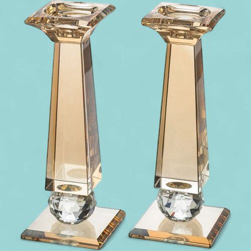 Crystal Candlesticks 20cm