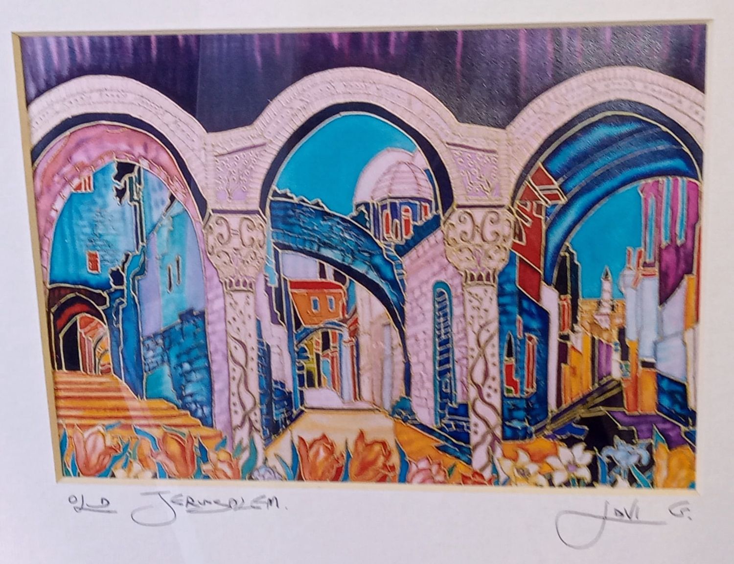 Lavi Group Painting 9 1/2 x 12