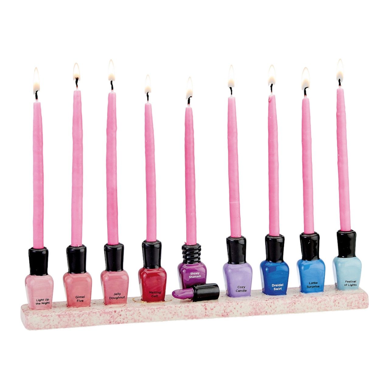 Nail Polish Menorah
