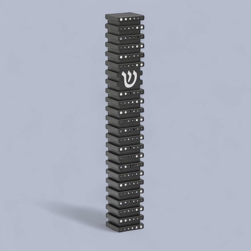 Elegant Mezuzah Cases by Akilov-small-square grooved