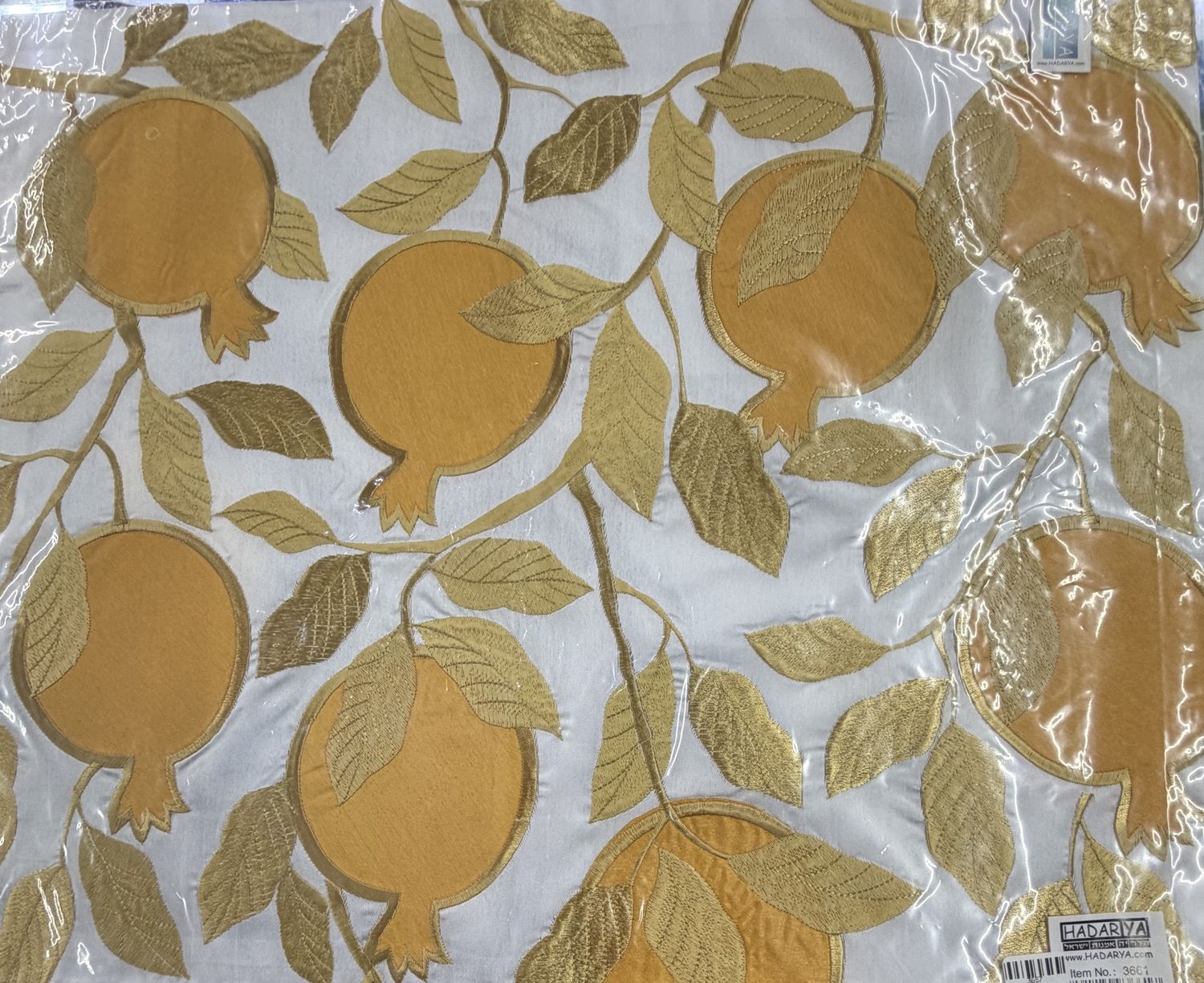 Challah Cover Pomegranate Applique c