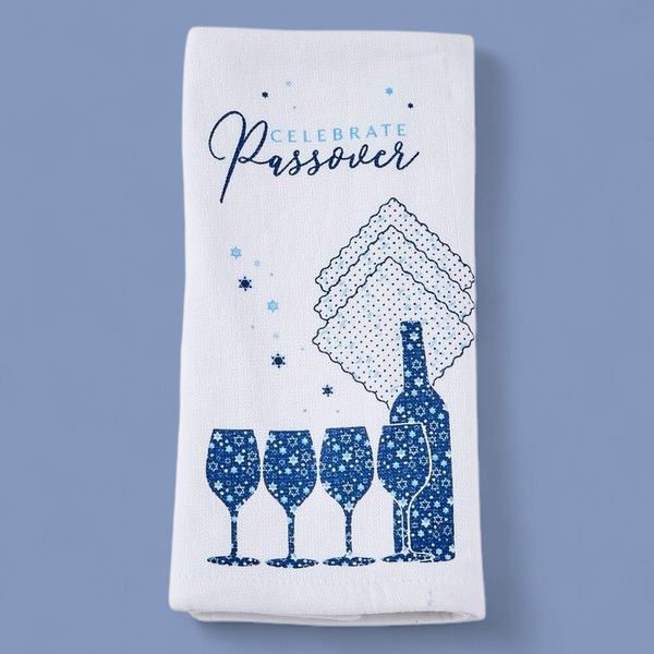 "PASSOVER MOSAIC" HAND TOWEL, COTTON, 15" x 25"