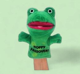 "HOPPY PASSOVER" FROG HAND PUPPET