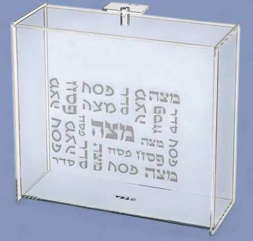 Plexiglass Clear Stand for Matzah 23*21 cm a