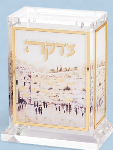 Acrilic Tzedakah Box 14.5 Cm