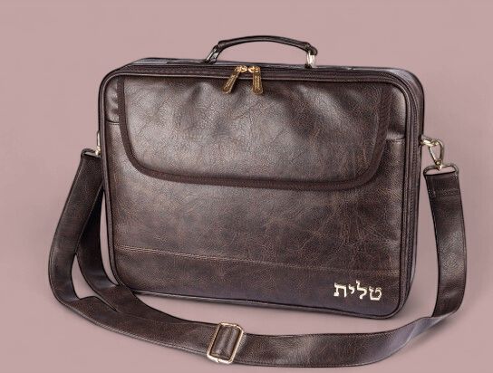 Leatherette big Fabric Talit 43*36 cm with H a