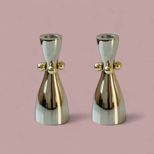Modern Candlesticks Gold Balls