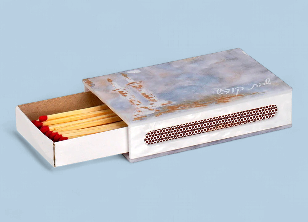 Painted Match Box by BT Shalom
